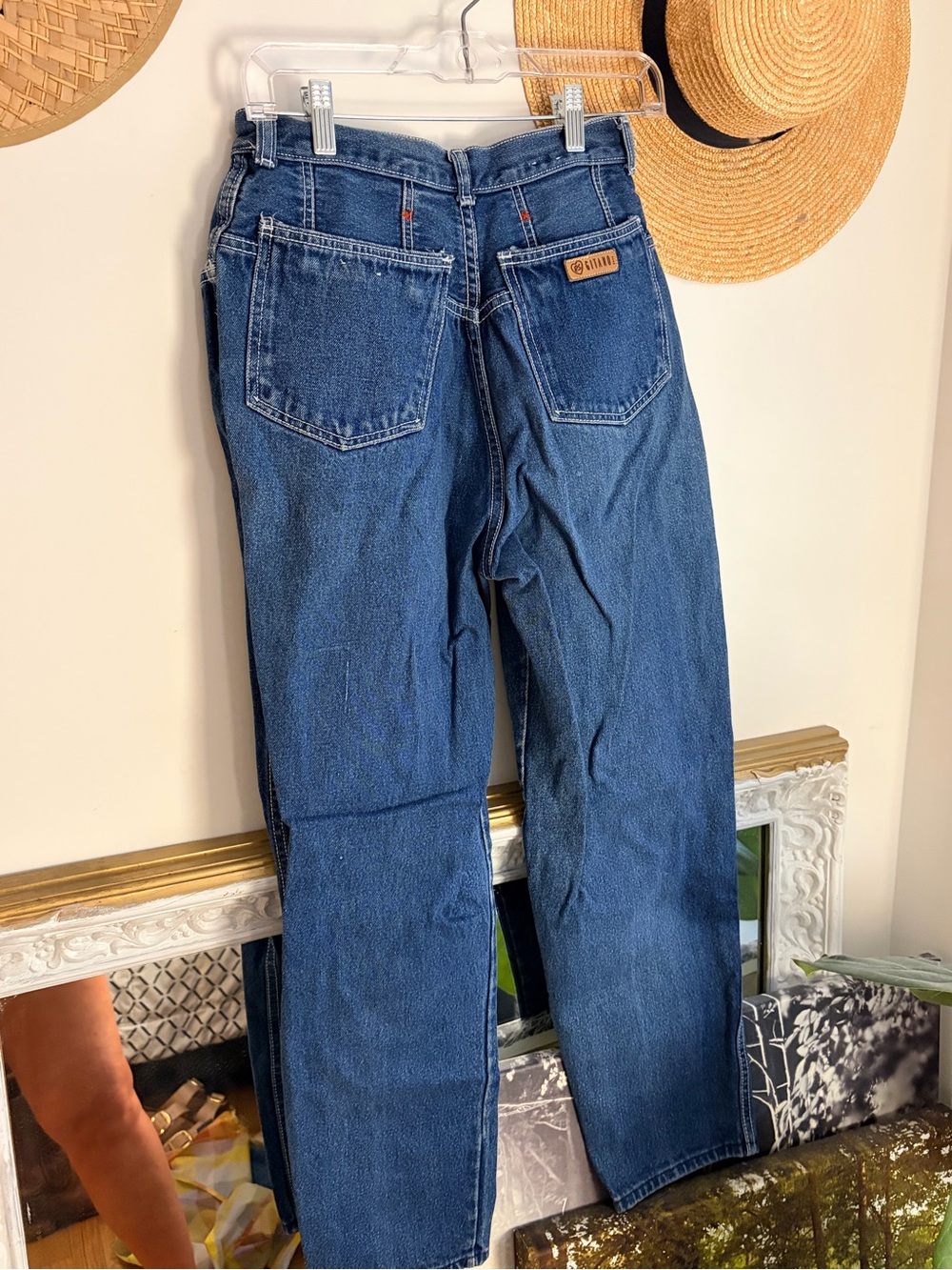 Vintage Gitano Dark Wash Jeans High Rise Cotton Denim Coastal Cowgirl Butter Mom